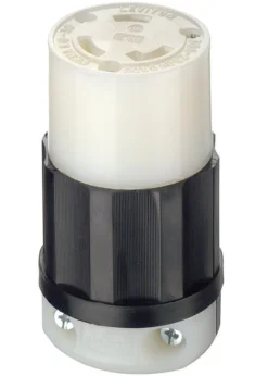 Leviton Industrial Nylon Grounding Locking Connector L6-30R 16-8 AWG 2 Pole 3 Wire