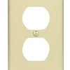 Leviton Ivory 1 gang Nylon Duplex Outlet Wall Plate 1 pk (Pack of 20)