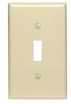 Leviton Ivory 1 gang Nylon Toggle Wall Plate 1 pk (Pack of 20)