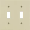 Leviton Ivory 2 gang Plastic Toggle Wall Plate 1 pk (Pack of 25)