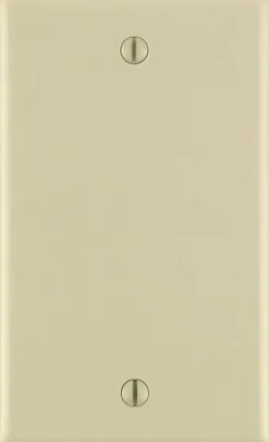 Leviton Ivory 1 gang Plastic Blank Wall Plate 1 pk (Pack of 25)