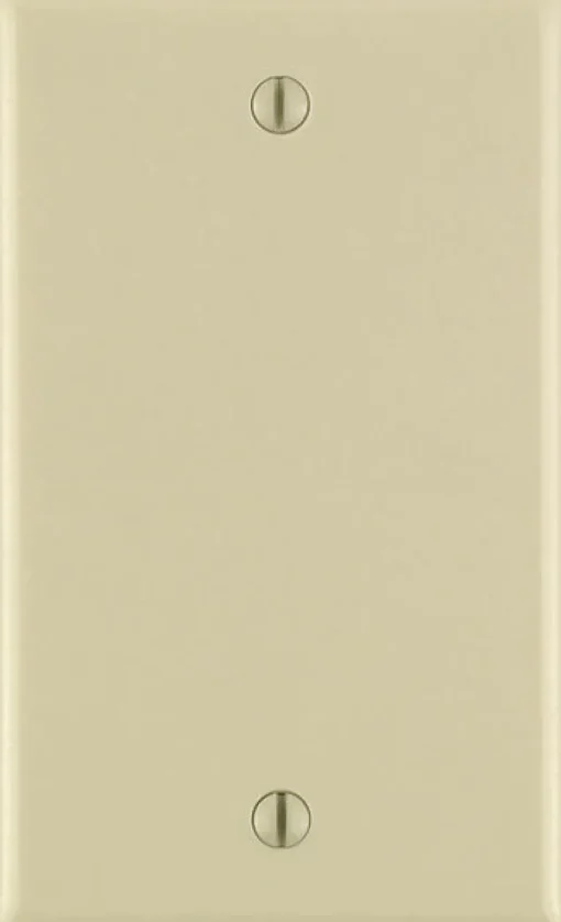 Leviton Ivory 1 gang Plastic Blank Wall Plate 1 pk (Pack of 25)
