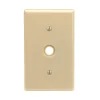 Leviton Ivory 1 gang Plastic Cable/Telco Wall Plate 1 pk