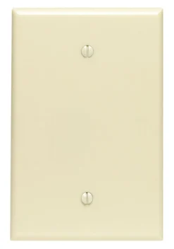 Leviton Ivory 1 gang Thermoset Plastic Blank Wall Plate 1 pk