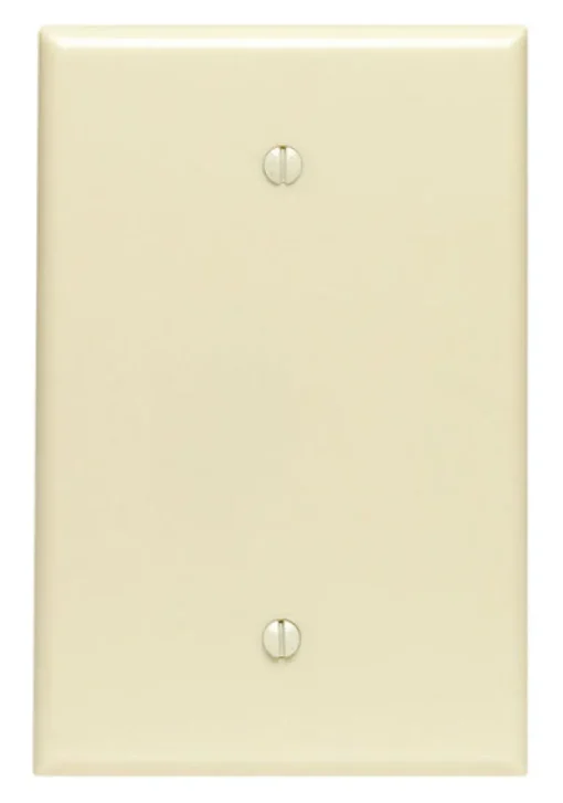 Leviton Ivory 1 gang Thermoset Plastic Blank Wall Plate 1 pk