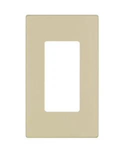 Leviton Ivory 1 gang Thermoset Plastic Decorator Wall Plate 1 pk