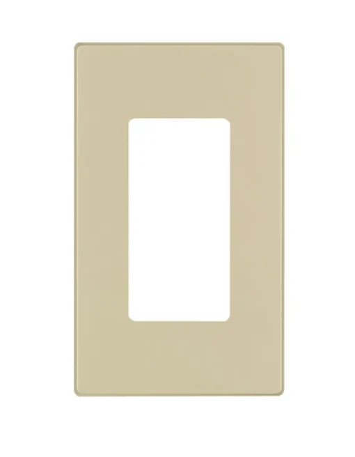 Leviton Ivory 1 gang Thermoset Plastic Decorator Wall Plate 1 pk