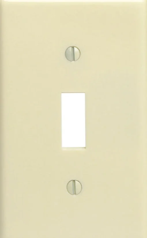 Leviton Ivory 1 gang Thermoset Plastic Toggle Wall Plate 10 pc