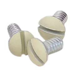 Leviton Ivory Steel Wall Plate Screws 20 pk