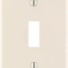 Leviton Light Almond 1 gang Thermoset Plastic Toggle Wall Plate 1 pk