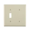 Leviton Light Almond 2 gang Thermoplastic Nylon Blank Wall Plate 1 pk