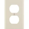 Leviton Light Almond 1 gang Thermoset Plastic Duplex Wall Plate 10 pk