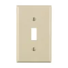 Leviton Light Almond 1 gang Nylon Toggle Wall Plate 1 pk