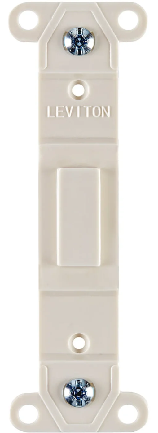 Leviton Light Almond 1 gang Thermoset Plastic Blank Wall Plate 1 pk