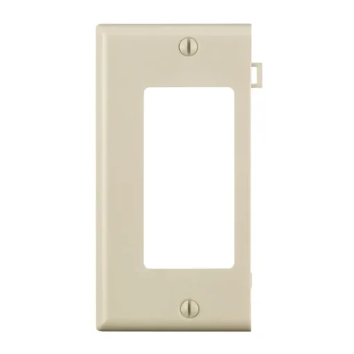 Leviton Light Almond 1 gang Thermoplastic Nylon Decorator Sectional End Wall Plate 1 pk