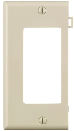 Leviton Light Almond 1 gang Thermoplastic Nylon Decorator Sectional End Wall Plate 1 pk