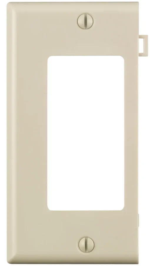 Leviton Light Almond 1 gang Thermoplastic Nylon Decorator Sectional End Wall Plate 1 pk