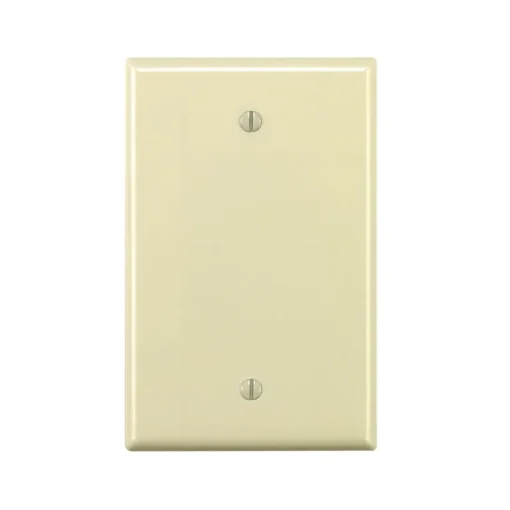 Leviton Light Almond 1 gang Thermoset Plastic Blank Wall Plate 1 pk