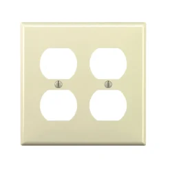 Leviton Light Almond 2 gang Nylon Duplex Wall Plate 1 pk