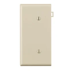 Leviton Light Almond 1 gang Thermoplastic Nylon Blank Sectional End Wall Plate 1 pk
