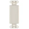 Leviton Light Almond 1 gang Nylon Blank Wall Plate 1 pk