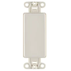 Leviton Light Almond 1 gang Nylon Blank Wall Plate 1 pk
