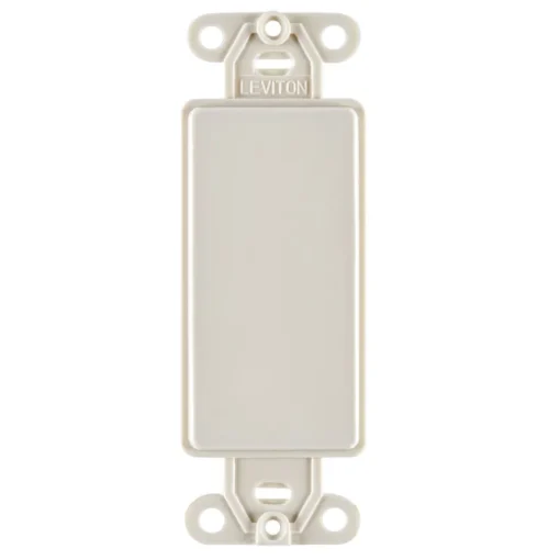 Leviton Light Almond 1 gang Nylon Blank Wall Plate 1 pk