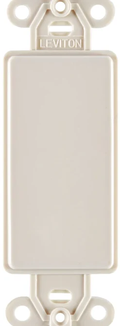 Leviton Light Almond 1 gang Nylon Blank Wall Plate 1 pk