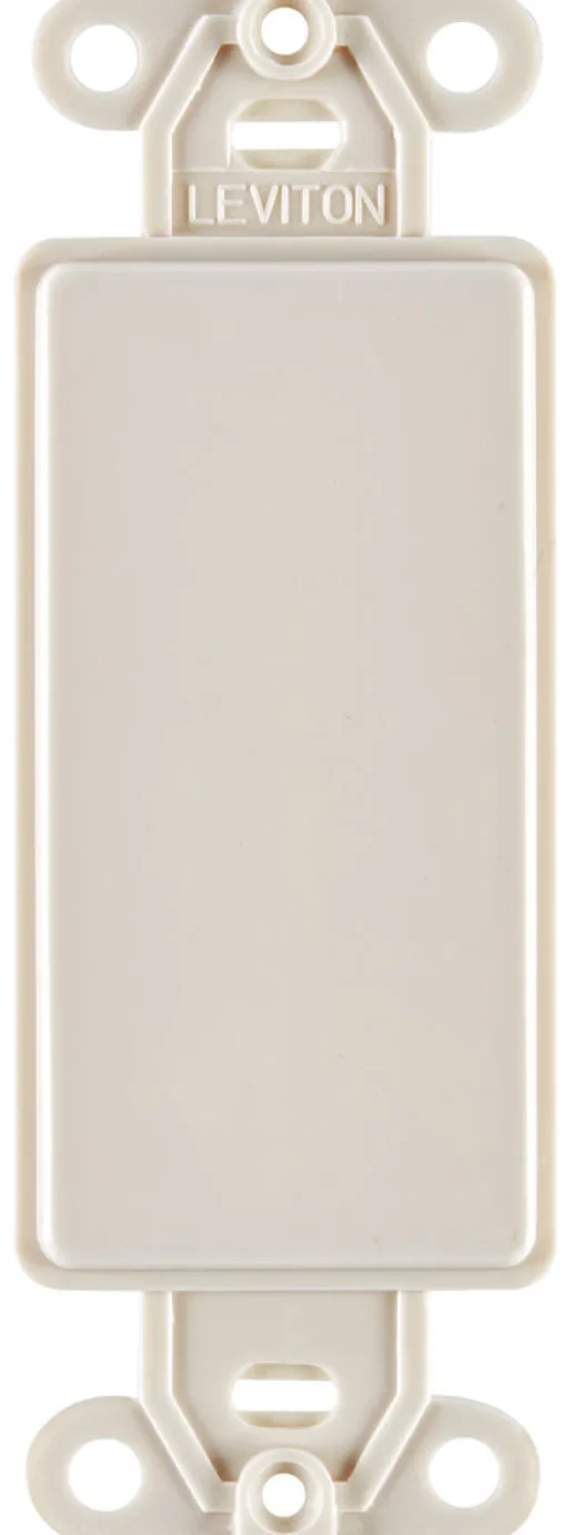 Leviton Light Almond 1 gang Nylon Blank Wall Plate 1 pk