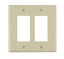 Leviton Midway Ivory 2 gang Nylon Decorator Wall Plate 1 pk