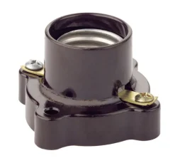 Leviton Phenolic Incandescent Medium Base Poney Cleat Socket 1 pk