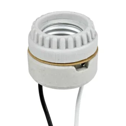 Leviton Porcelain Incandescent Medium Base Keyless Socket 1 pk
