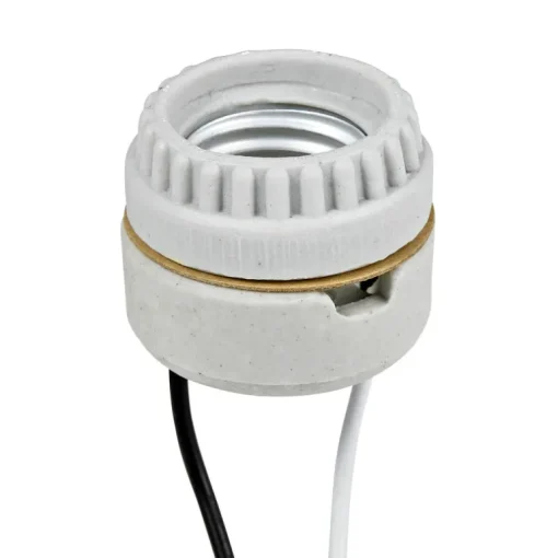 Leviton Porcelain Incandescent Medium Base Keyless Socket 1 pk