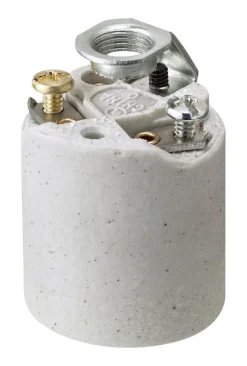 Leviton Porcelain Incandescent Medium Base Keyless Socket 1 pk (Pack of 10)