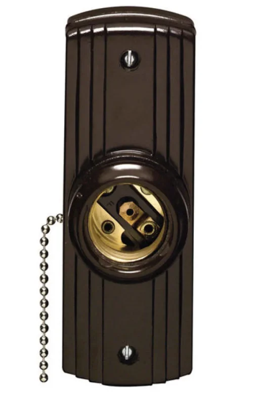 Leviton Pull Chain Lampholder 600 W 250 V Medium