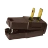 Leviton Residential Nylon Straight Blade Plug 1-15P 18/2 - 16/2 AWG 2 Wire
