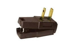 Leviton Residential Nylon Straight Blade Plug 1-15P 18/2 - 16/2 AWG 2 Wire
