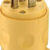 Leviton Residential PVC Ground/Straight Blade Plug 5-15P 18-12 AWG 2 Pole 3 Wire
