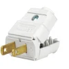 Leviton Residential Thermoplastic Non-Grounding/Straight Blade Plug 1-15P 20-16 AWG 2 Pole 2 Wire