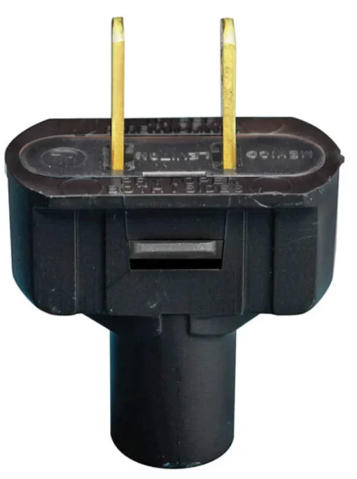 Leviton Residential Vinyl Straight Blade Plug 1-15P 18-14 AWG 2 Pole 2 Wire
