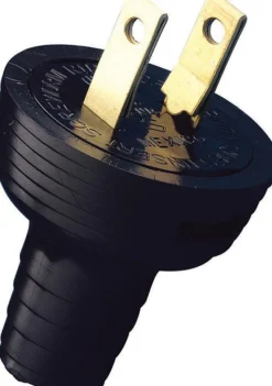 Leviton Residential Vinyl Straight Blade Plug 1-15P 18-14 AWG 2 Pole 2 Wire