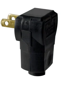 Leviton Residential Vinyl Straight Blade Plug 1-15P 16 AWG 2 Pole 2 Wire