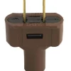 Leviton Residential Vinyl Straight Blade Plug 1-15P 18-2 AWG 2 Pole 2 Wire