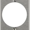 Leviton Silver 1 gang Stainless Steel Outlet Wall Plate 1 pk
