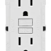 Leviton SmartlockPro 15 amps 125 V Duplex White GFCI Outlet 5-15R 1 pk