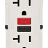 Leviton SmartlockPro 20 amps 125 V Duplex White GFCI Outlet 5-20R 1 pk