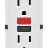 Leviton SmartlockPro 15 amps 125 V Duplex White GFCI Outlet 5-15R 1 pk