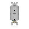 Leviton SmartlockPro 15 amps 125 V Duplex Light Gray GFCI Outlet 5-15R 1 pk