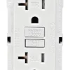 Leviton SmartlockPro 20 amps 125 V Duplex White GFCI Outlet 5-20R 1 pk