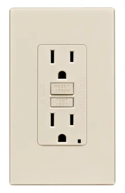 Leviton SmartlockPro 15 amps 125 V Duplex Light Almond GFCI Outlet 5-15R 1 pk